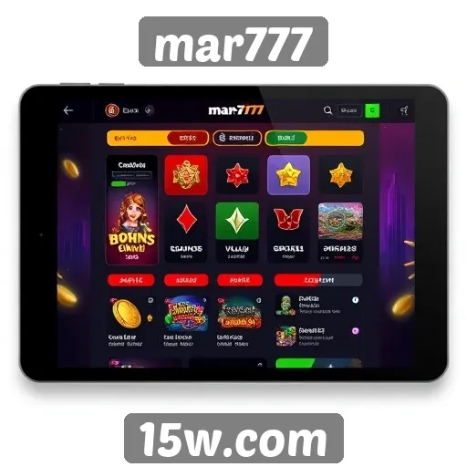 Interface e usabilidade do site mar777 em destaque